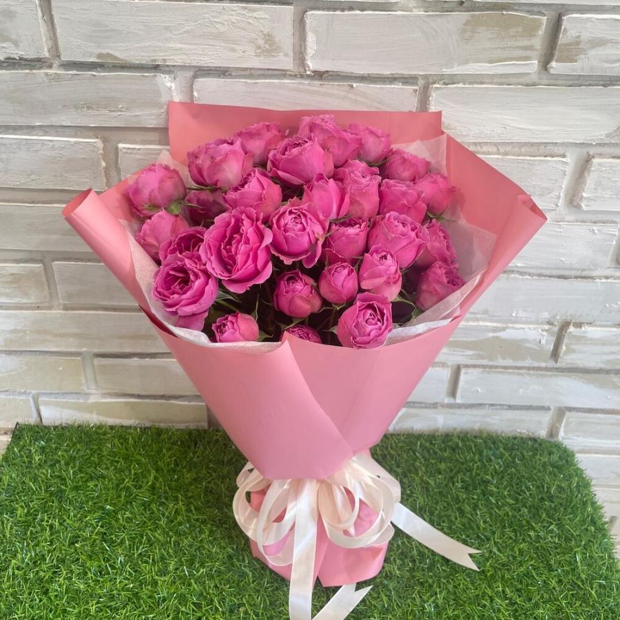 Пионовидные розы 9шт