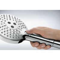 Душевая система Hansgrohe Raindance Select S 27633990 с термостатом полированное золото схема 7