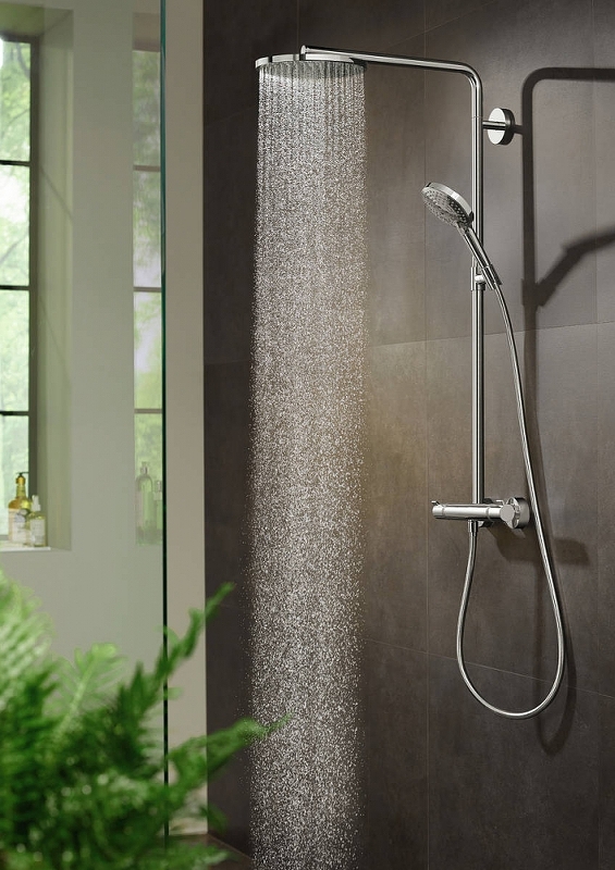 Душевая система Hansgrohe Raindance Select S 27633700 белая матовая схема 4