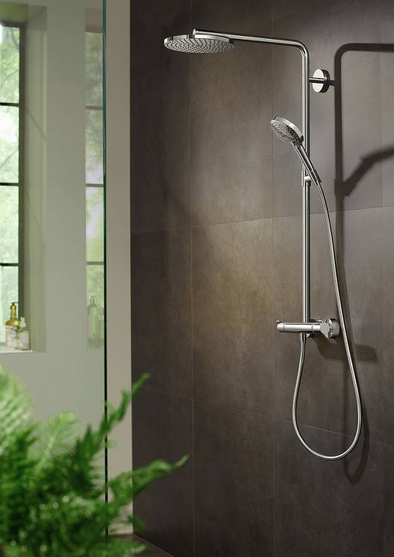 Душевая система Hansgrohe Raindance Select S 27633340 Черный хром ФОТО