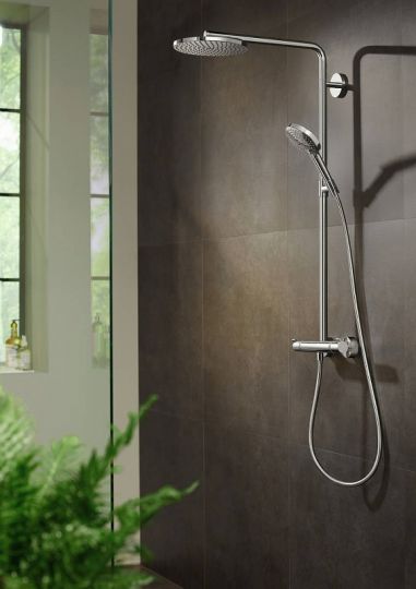 Душевая система Hansgrohe Raindance Select S 27633340 Черный хром ФОТО