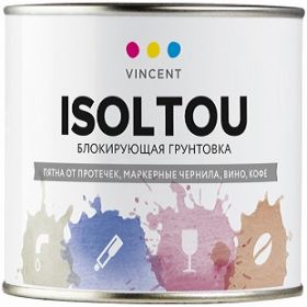 Грунтовка Блокирующая Пятна Vincent Isoltou 0.33л Белая / Винсент Изолту.