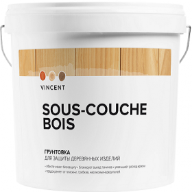 Грунтовка для Древесины Vincent Sous Couche Bois 2.5л без Запаха / Винсент Со Куш Боис.