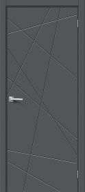 Межкомнатная Дверь ПЭТ Bravo Граффити-5.Д.П Stormy Silk 700x2000мм (Полотно+Коробка+5 Наличников) / Браво.