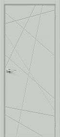 Межкомнатная Дверь ПЭТ Bravo Граффити-5.Д.П Grey Silk 600x2000мм (Полотно 1шт) / Браво.