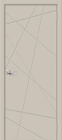 Межкомнатная Дверь ПЭТ Bravo Граффити-5.Д.П Cream Silk 600x2000мм (Полотно 1шт) / Браво.