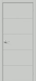 Межкомнатная Дверь ПЭТ Bravo Граффити-2.Д.П Grey Silk 600x2000мм (Полотно+Коробка+5 Наличников) / Браво.
