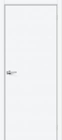 Межкомнатная Дверь ПЭТ Bravo Браво-0.П White Silk 800x2000мм (Полотно+Коробка+5 Наличников) / Браво.