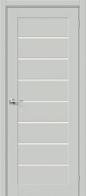 Межкомнатная Дверь ПЭТ Bravo Браво-22 Grey Silk / Magic Fog 600x2000мм (Полотно+Коробка+5 Наличников) / Браво.