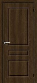 Межкомнатная Дверь Винил Bravo Скинни-14 Dark Barnwood 700x2000мм (Полотно+Коробка+5 Наличников) / Браво.