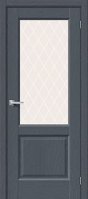 Межкомнатная Дверь с Экошпоном Bravo Неоклассик-33 Stormy Wood / White Сrystal 700x2000мм (Полотно 1шт) / Браво.