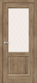 Межкомнатная Дверь с Экошпоном Bravo Неоклассик-33 Original Oak / White Сrystal 600x2000мм (Полотно+Коробка+5 Наличников) / Браво.