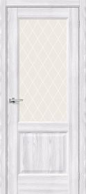 Межкомнатная Дверь с Экошпоном Bravo Неоклассик-33 Riviera Ice / White Сrystal 800x2000мм (Полотно+Коробка+5 Наличников) / Браво.