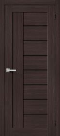 Межкомнатная Дверь с Экошпоном Bravo Браво-29 Wenge Melinga / Black Star 600x2000мм (Полотно+Коробка+5 Наличников) / Браво.