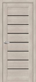 Межкомнатная Дверь с Экошпоном Bravo Браво-22 Cappuccino Melinga / Black Star 700x2000мм (Полотно+Коробка+5 Наличников) / Браво.