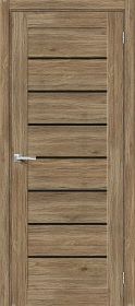 Межкомнатная Дверь с Экошпоном Bravo Браво-22 Original Oak / Black Star 600x2000мм (Полотно+Коробка+5 Наличников) / Браво.