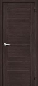 Межкомнатная Дверь с Экошпоном Bravo Браво-21 Wenge Melinga 800x2000мм (Полотно+Коробка+5 Наличников) / Браво.