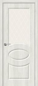 Межкомнатная Дверь Винил Bravo Скинни-21 Casablanca / White Сrystal 600x2000мм (Полотно 1шт) / Браво.