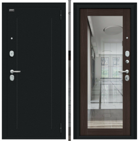 Входная Дверь Bravo Флэш Букле Черное/Wenge Veralinga 860x2050мм Правое Открывание / Браво.