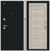 Входная Дверь Bravo Техно Kale Букле Черное/Cappuccino Veralinga 860x2050мм Правое Открывание / Браво.