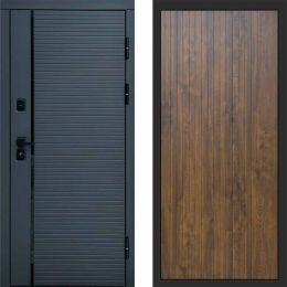 Входная дверь Termo-door Графит line FLAT Дуб