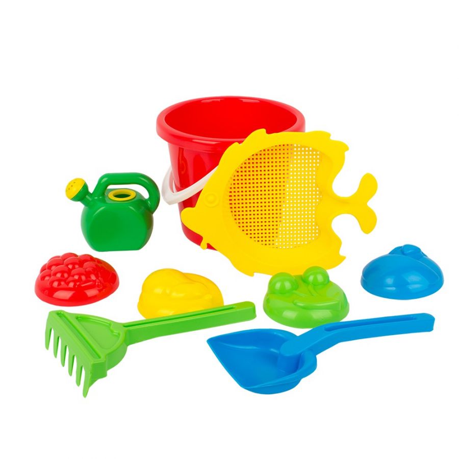 Песочный набор в рюкзаке « Сею, копаю и поливаю!» 9 предметов