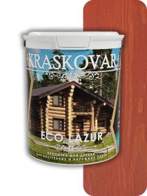 Пропитка для Дерева Kraskovar Eco Lazur Коралл 0,9л / Красковар