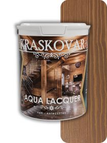 Лак-Антисептик для Дерева и Камня Kraskovar Aqua Lacquer Моккачино 0,9л / Красковар