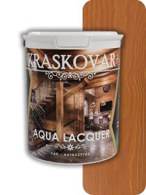 Лак-Антисептик для Дерева и Камня Kraskovar Aqua Lacquer Лиственница 0,9л / Красковар