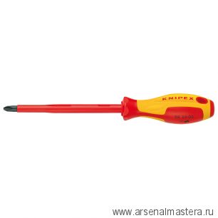 Отвертка 270 мм VDE Phillips PH3 x 150 мм, диэлектрическая, 98 24 03, KNIPEX KN-982403