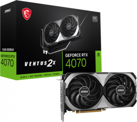 Видеокарта GeForce RTX 4070 12Gb MSI Ventus 2X E 12G OC