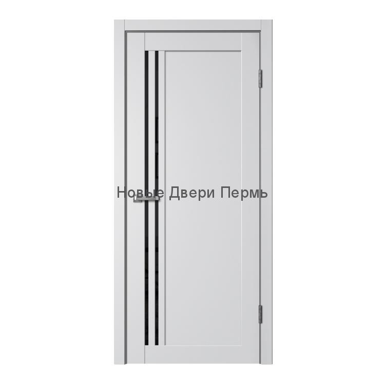 Модель 275 Эмалит серебристый/ Черный лакобель Межкомнатная дверь