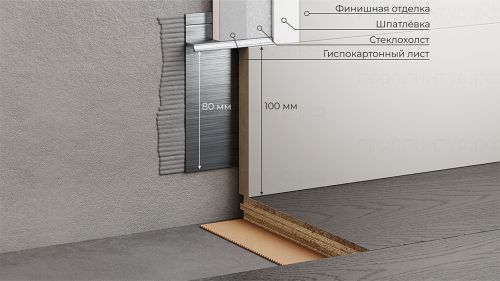 Вставка МДФ грунтованная 100 мм