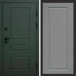Входная дверь Termo-door Орегон Грин Гранд Грей Софт с терморазрывом Металлическая