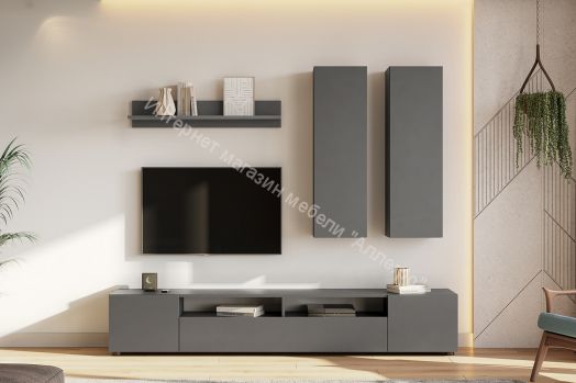 Гостиная Денвер Графит серый