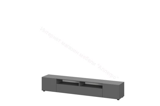 Тумба для телевидеоаппаратуры Денвер Графит серый