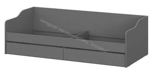 Кровать КР 2 (универсальная) Денвер Графит Серый