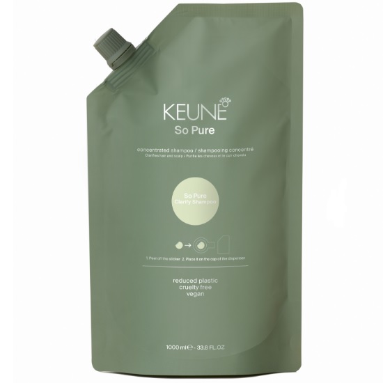 Keune So Pure Шампунь Очищающий | Clarify Shampoo Refill 1000 мл