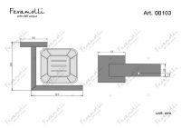 Мыльница Feramolli CL103, хром схема 2