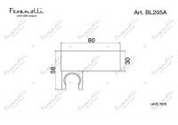 Держатель ручного душа Feramolli BL205A, черный схема 2