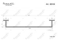 Держатель для полотенец Feramolli CL108, хром схема 2