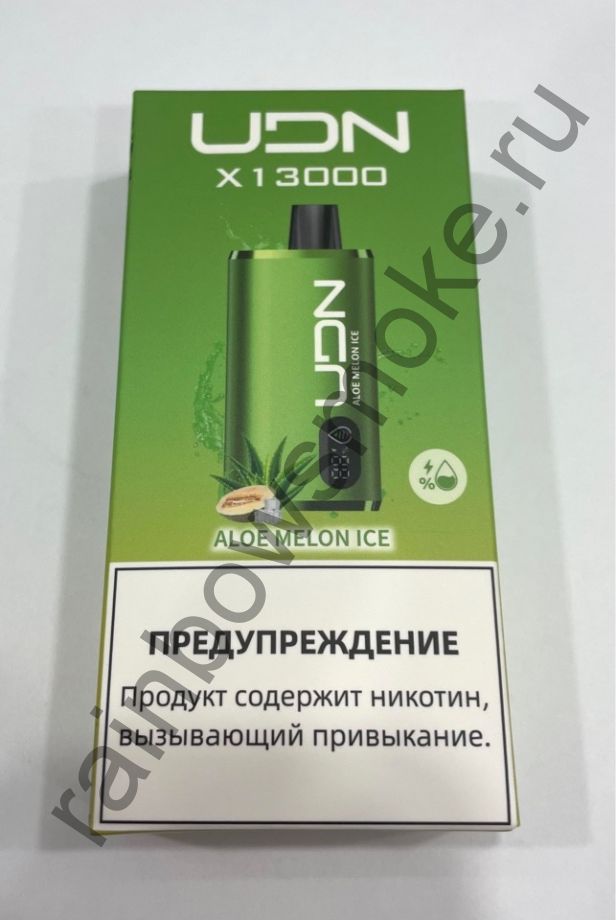 Электронная сигарета UDN X 13000 - Aloe Melon Ice (Алоэ Дыня Лед)