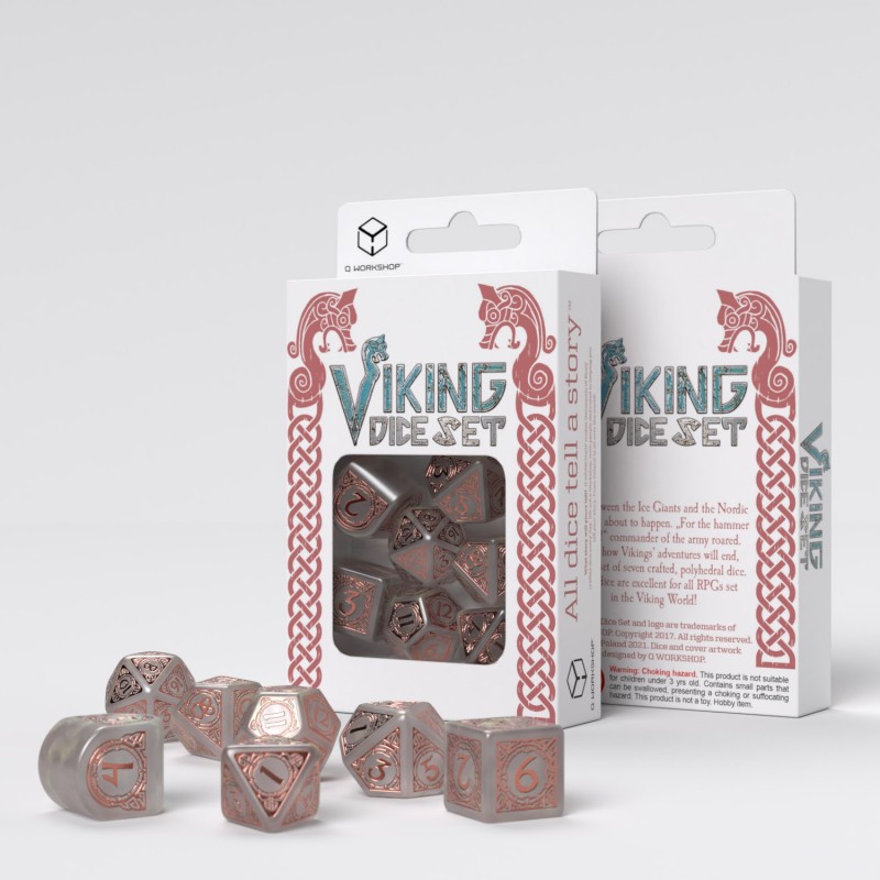 Набор кубиков Viking Modern Dice Set: Niflheim (7шт)