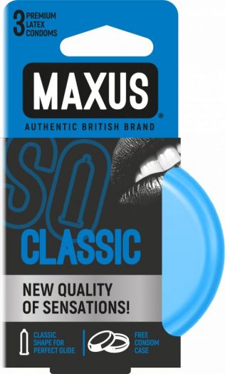 Презервативы Maxus Classic №3 (классические) в металлическом кейсе