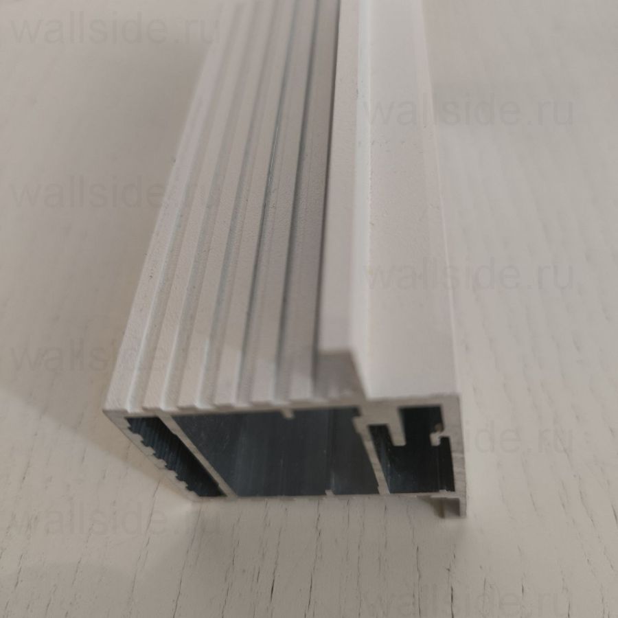 Профиль для полотна обратного открывания под стекло 50 мм