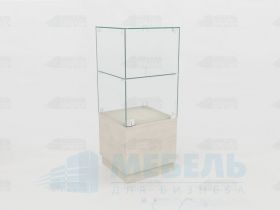 Прилавок из ЛДСП и стекла 03