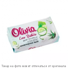 Olivia - Love Nature & Fruttis Мыло туалетное 140г Огурец и алоэ вера