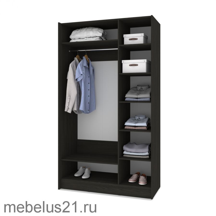 Шкаф купе с зеркалом Браун 150