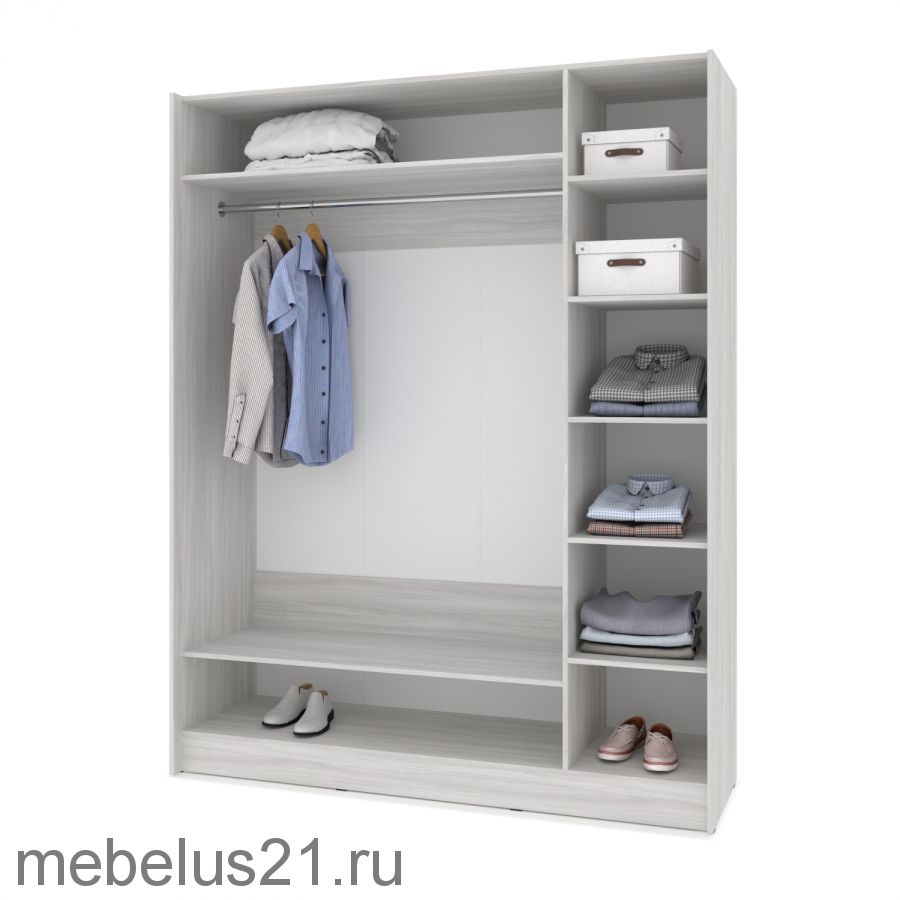 Шкаф купе с зеркалом Браун 160