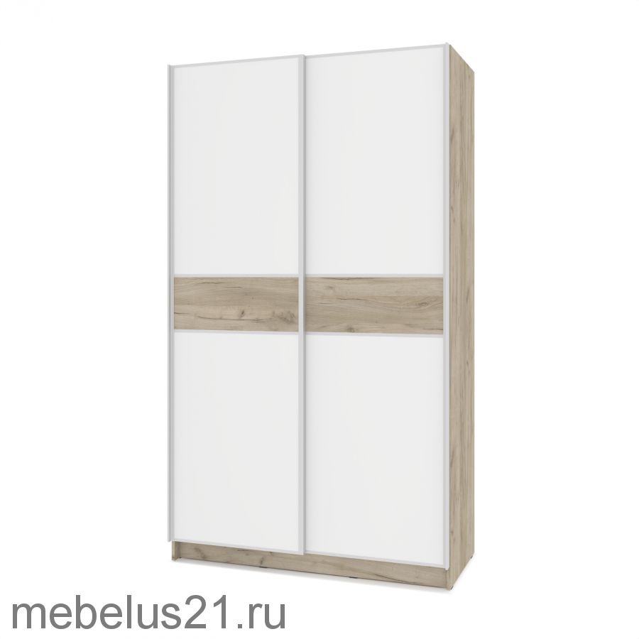 Шкаф купе Браун со вставкой 1300